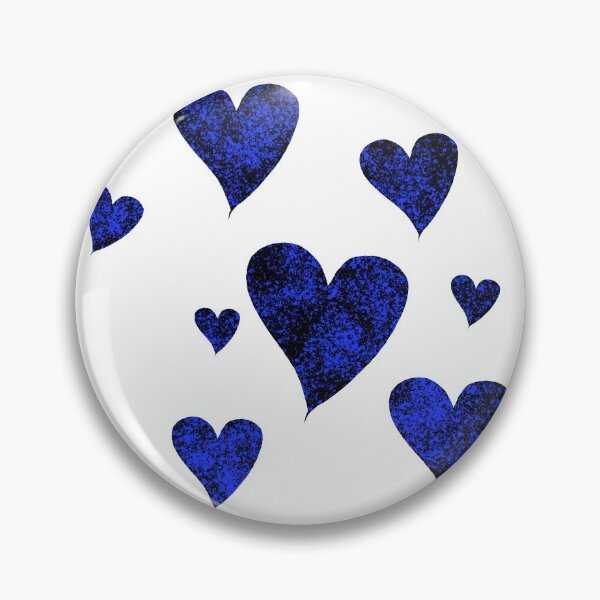 Item preview, Corazones dispersos azules designed and sold by eidrood.