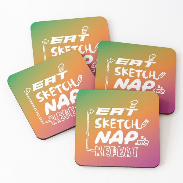 Item preview, Eat, Sketch, Nap, Repeat - Festival Vibe designed and sold by glowducky5.