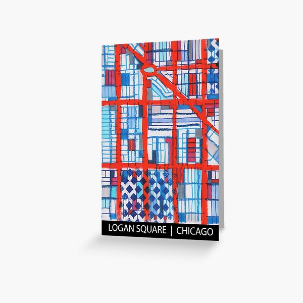 Logan Square, Chicago Greeting Card