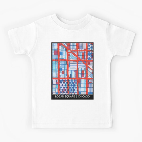 Logan Square, Chicago Kids T-Shirt