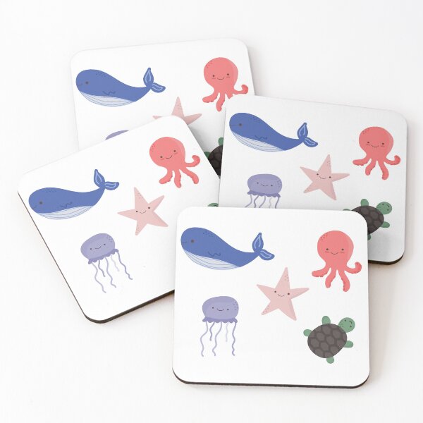 Item preview, marine life sticker pack designed and sold by keeganemma.