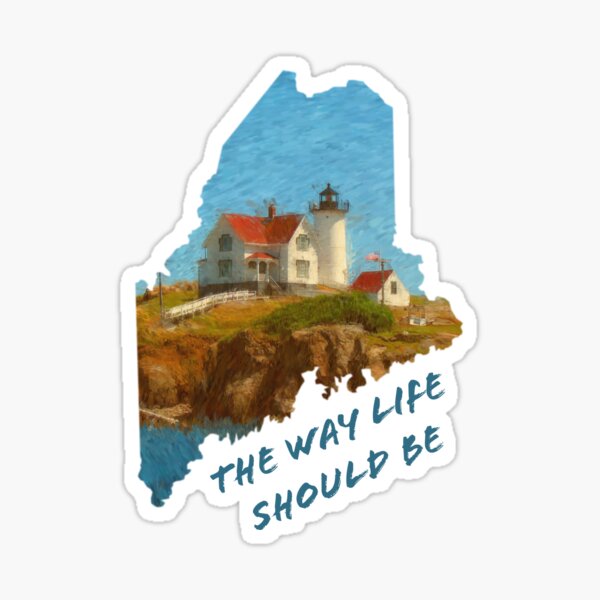 Item preview, Nubble Lighthouse The Way Life Should Be Design designed and sold by LifeLikeDesigns.