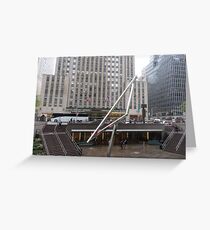 NYC Manhattan Streetscape with Angles Greeting Card