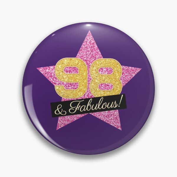 Item preview, 98th Birthday Gifts Women Fabulous - Pink Gold designed and sold by betternotes.
