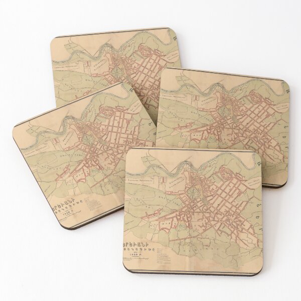 Item preview, Vintage Map of Yerevan Armenia (1920) designed and sold by BravuraMedia.