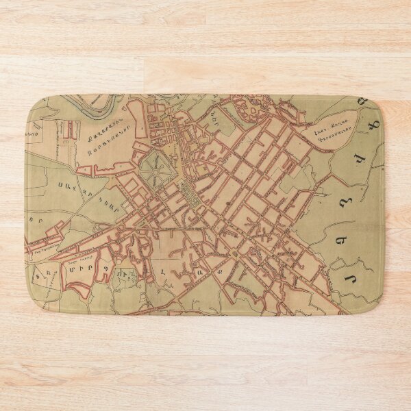 Item preview, Vintage Map of Yerevan Armenia (1920) designed and sold by BravuraMedia.