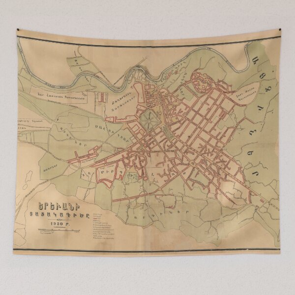 Item preview, Vintage Map of Yerevan Armenia (1920) designed and sold by BravuraMedia.