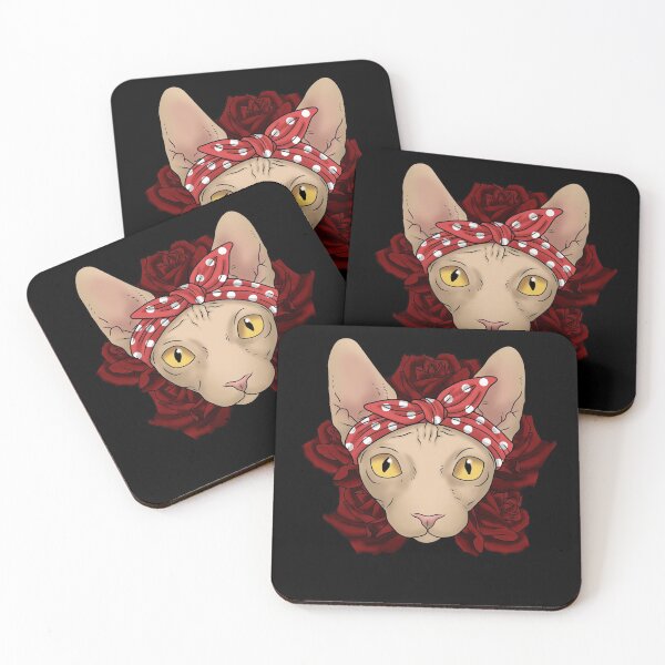 Artikelvorschau, Sphynx Cat Sticker Rosen Sphynx Cat Geschenk Frauen Sphynx Cat entworfen und verkauft von DSWShirts.