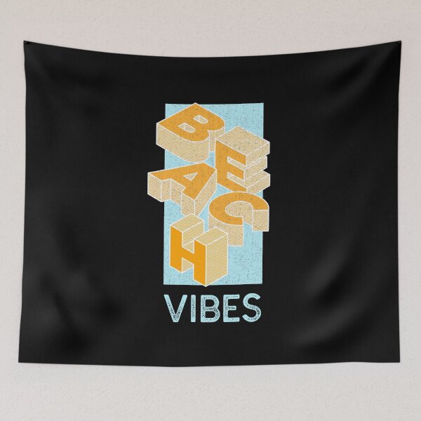 Item preview, Beach Vibes Typography designed and sold by beachchic.