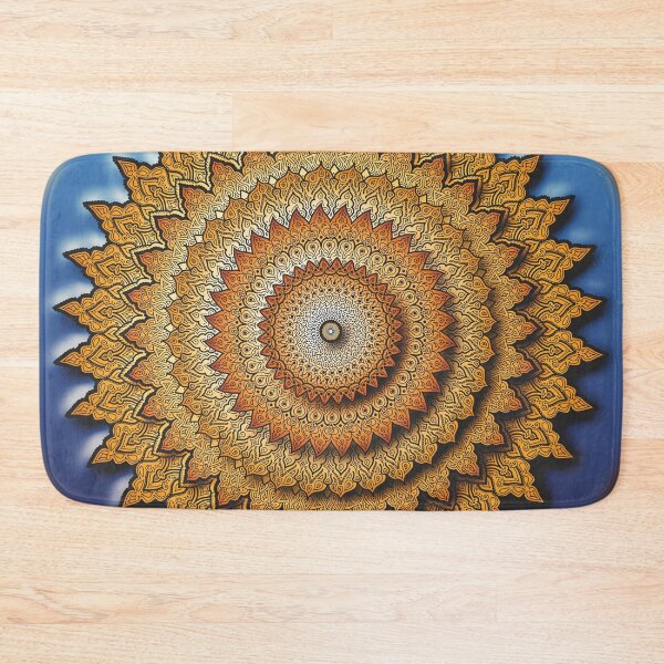 Item preview, 3D flower mandala in orange and blue designed and sold by CiniArt.