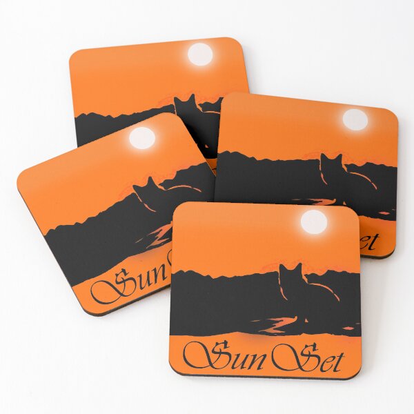 Item preview, sunset best gift for cat lover designed and sold by lichakou.