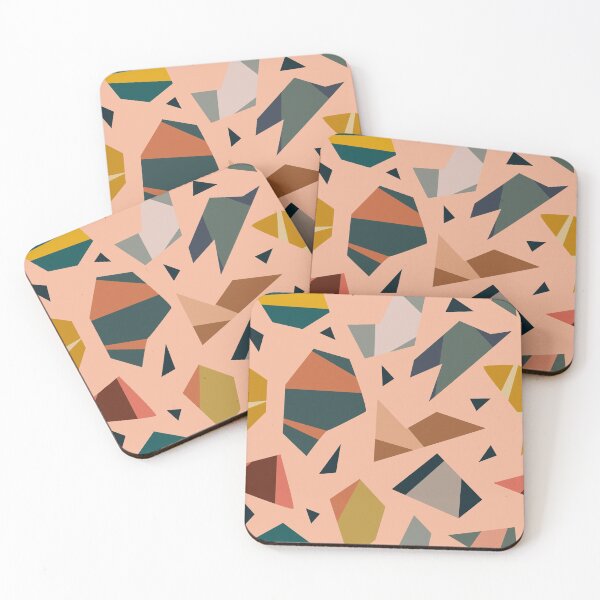 Item preview, Earthy tone polygon pattern designed and sold by mmp2011.