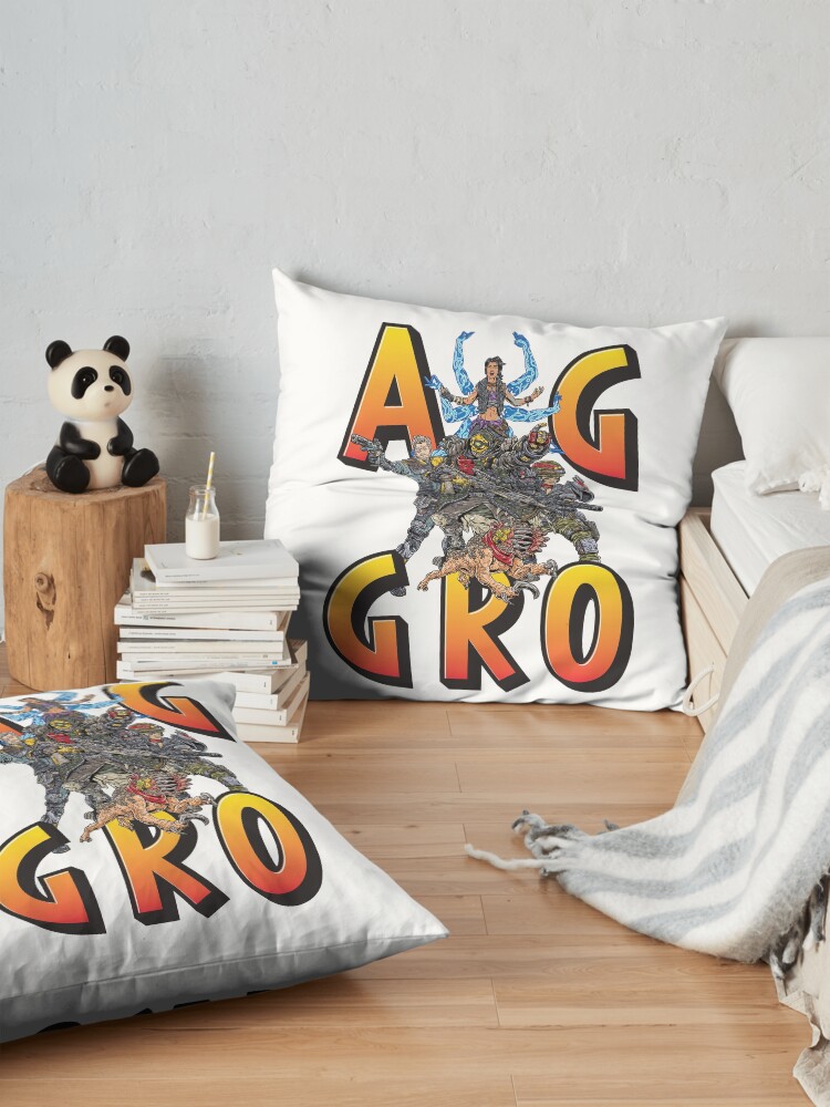 Alternate view of Borderlands 3 Aggro Aggressive Provoking Vault Hunters FL4K Beastmaster Amara Siren Moze Gunner Zane Operative Guard Skag Floor Pillow