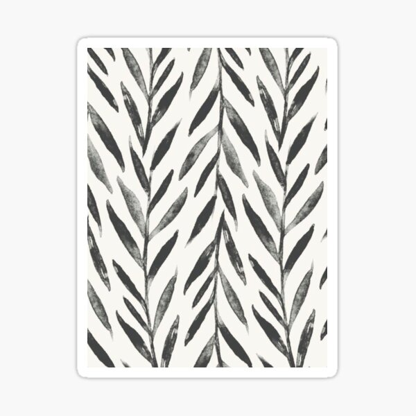 "Black and white vines" Sticker by HannahSarahW Redbubble