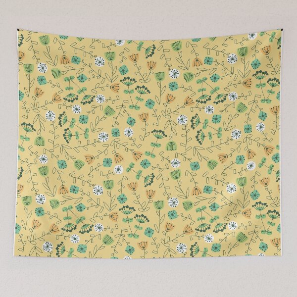 Item preview, Mid Century Meadow Sunshine Yellow designed and sold by AngieHursh.