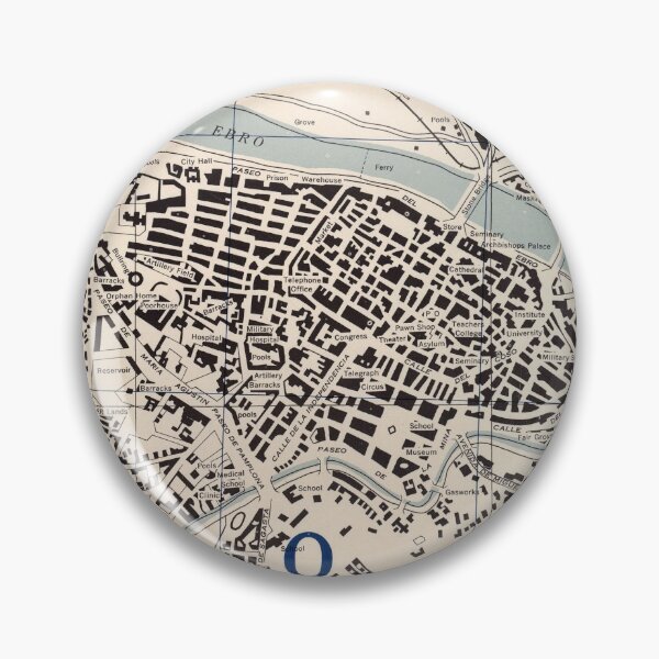 Item preview, Vintage Map of Zaragoza Spain (1943) designed and sold by BravuraMedia.