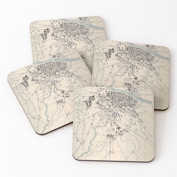 Item preview, Vintage Map of Zaragoza Spain (1943) designed and sold by BravuraMedia.