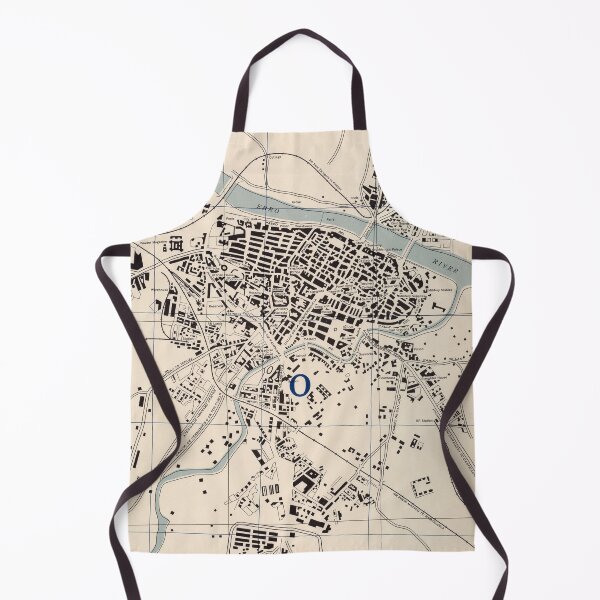 Item preview, Vintage Map of Zaragoza Spain (1943) designed and sold by BravuraMedia.