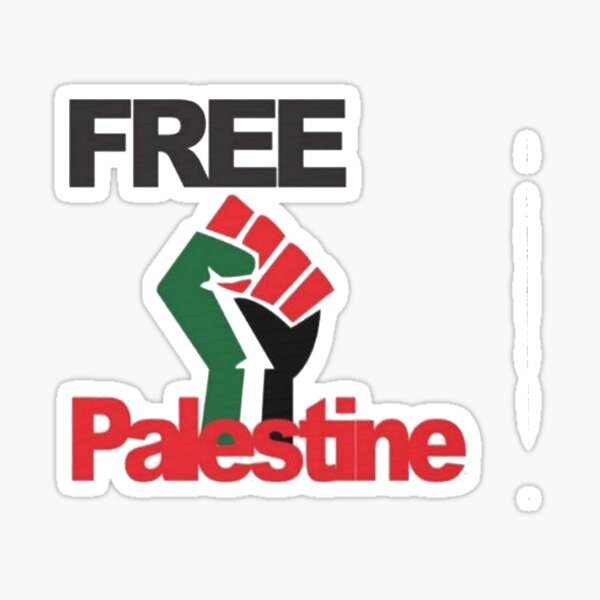 Palestine Flag Map Sticker Sticker By Drawingvild Red - vrogue.co