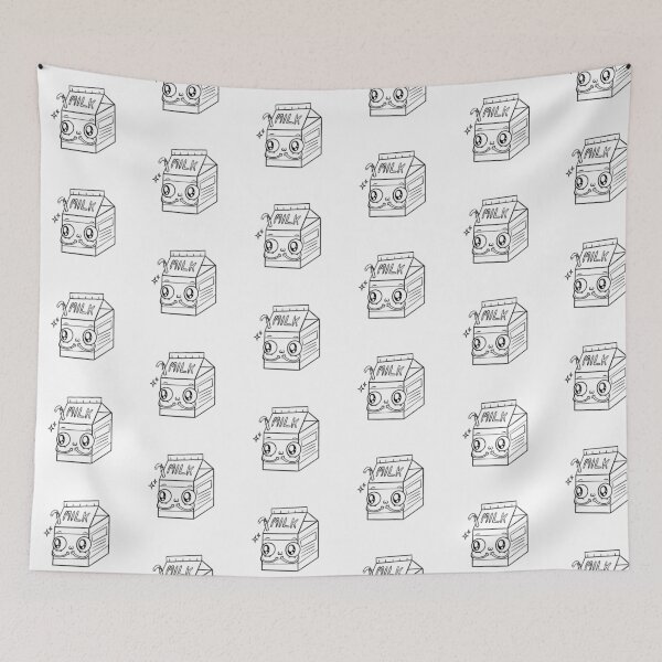 Artikelvorschau, Kawaii Milch Cartoon Tattoo Flash entworfen und verkauft von TashDraws.