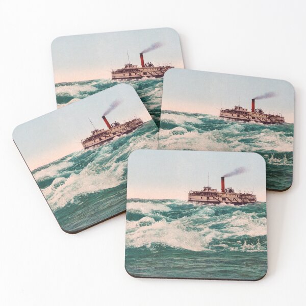 Item preview, Steamboat Lachine Rapids Near Montreal - Circa 1901 Photochrom designed and sold by warishellstore.
