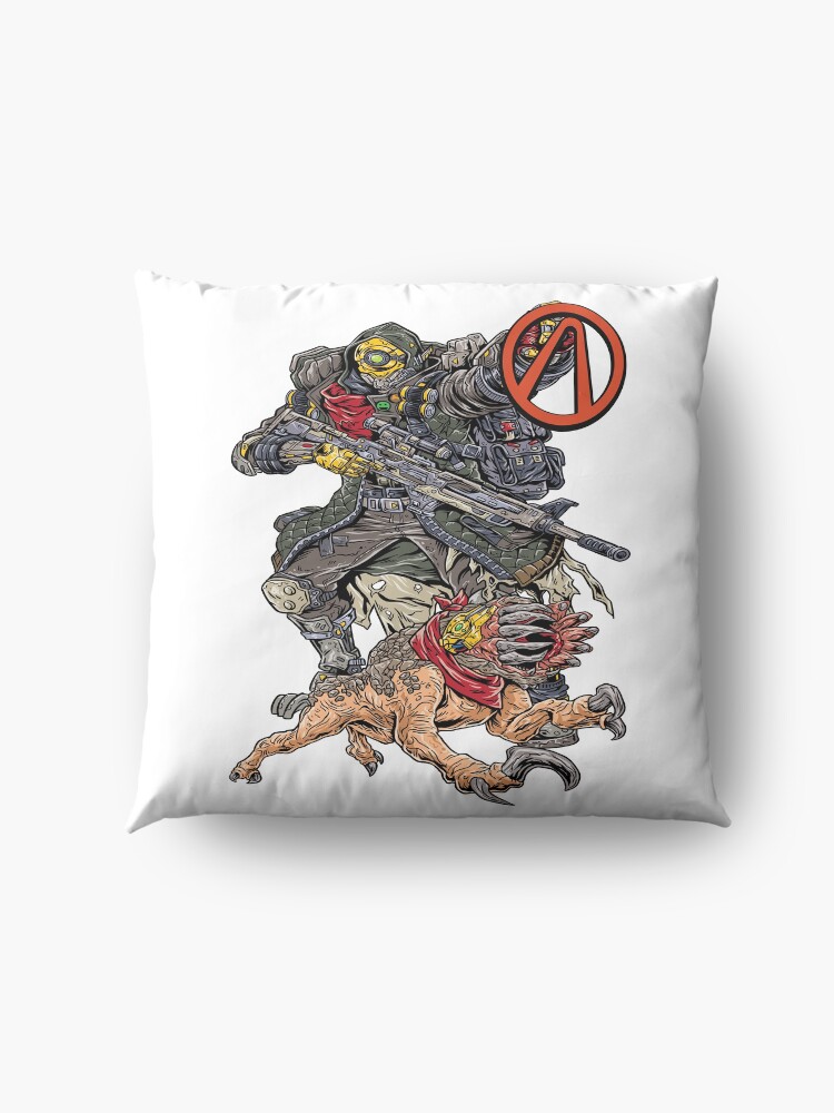 Alternate view of FL4K The Beastmaster With Guard Skag Vault Symbol Borderlands 3 Rakk Attack! Floor Pillow