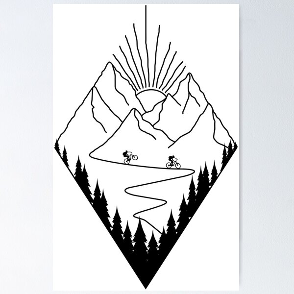 Item preview, mountain biking mountain bike cycling bicycle cyclist gift designed and sold by Ziegenbart.