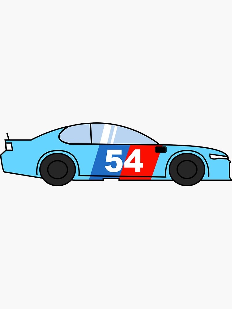 Blue NASCAR M&M Decal / Sticker 54
