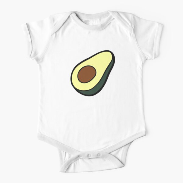 Avocado Pattern Short Sleeve Baby One-Piece