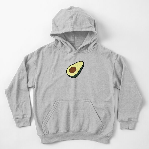 Avocado Pattern Kids Pullover Hoodie