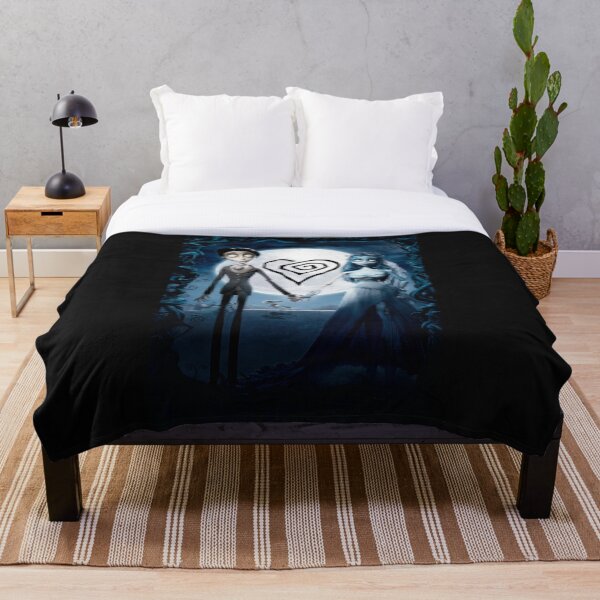 Corpse wedding in gothic fantasy. Throw Blanket