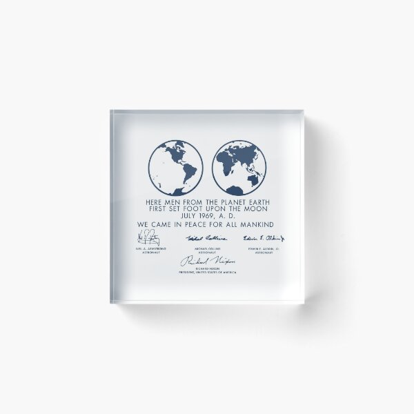 Item preview, Apollo 11 Lunar Plaque designed and sold by MikeZuniga.