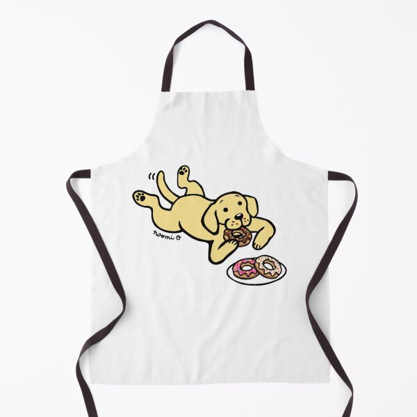 Yellow Labrador and Donuts Apron