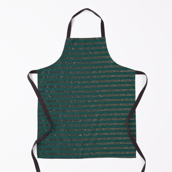 Item preview, Striped - abstract vintage glitter lines in gold dark green designed and sold by Xarah.