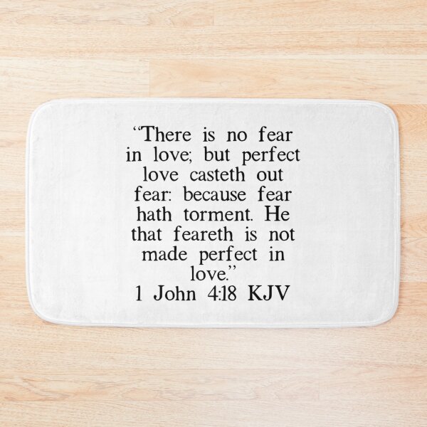 Item preview, 1 John 4:18 KJV designed and sold by IBMClothing.