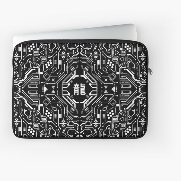 Copy of dragontron bw Laptop Sleeve