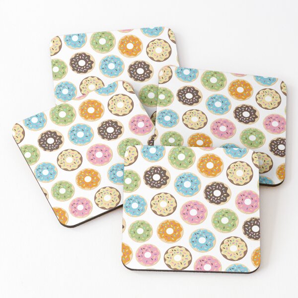 Item preview, Yummy Sprinkled Frosted Donuts Pastel Pattern designed and sold by tronictees.