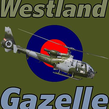 Artwork thumbnail, Westland Gazelle Helicopter by Ameiva-Apparel