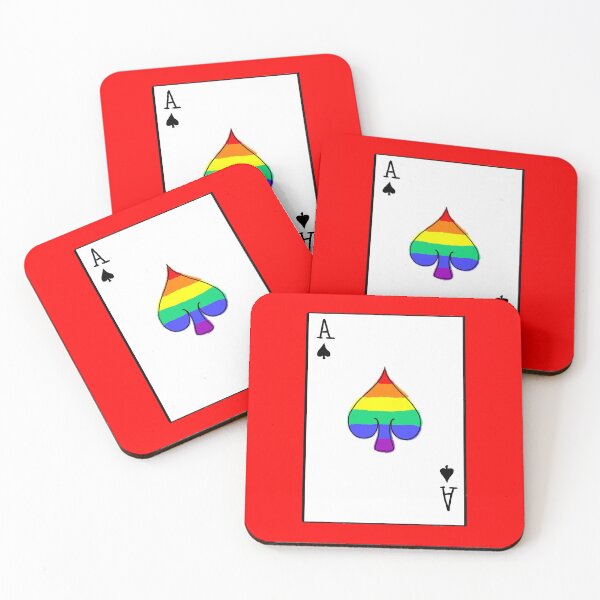 Item preview, LGBTQ Plus Pride Ace of Spades Playing Card designed and sold by GammaGirl-X.