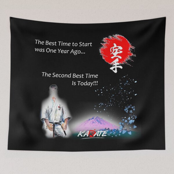 Item preview, The Best Time to Start Karate is Now!!! designed and sold by Zanshin-Art.
