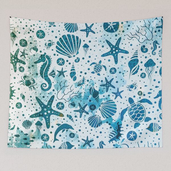 Item preview, SEALIFE BACKGROUND - LightBlue 15 designed and sold by serenaking.