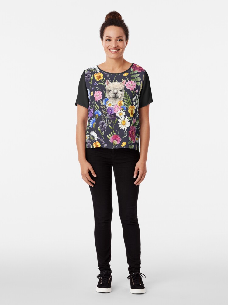 Alternate view of Wildflower Alpaca Chiffon Top