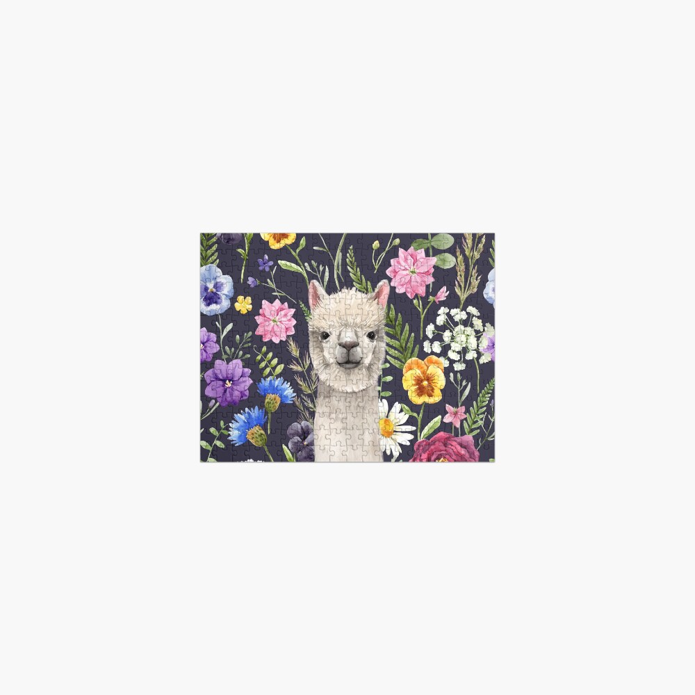 Wildflower Alpaca Jigsaw Puzzle
