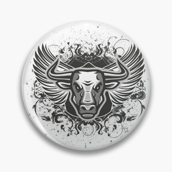 Item preview, Buffalo head with wings designed and sold by Bastchamen.
