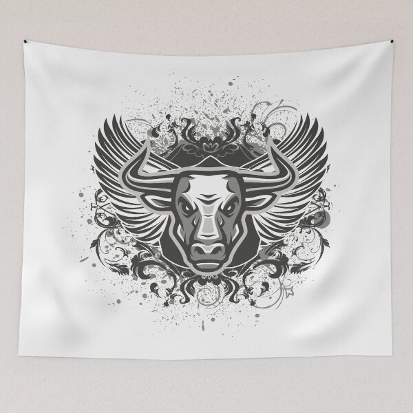 Item preview, Buffalo head with wings designed and sold by Bastchamen.