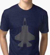 Lockheed F-35B Lightning II (Dark) Tri-blend T-Shirt