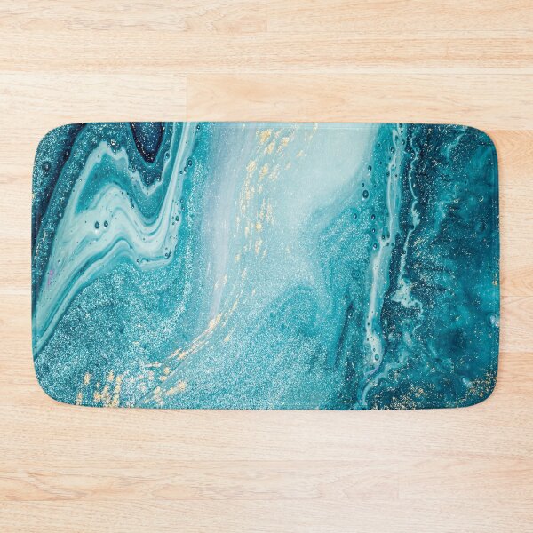 Item preview, Azure, teal, aqua and gold marble texture designed and sold by NordicSommer.