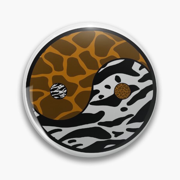 Item preview, Animal Print Yin Yang designed and sold by ShortStickers.