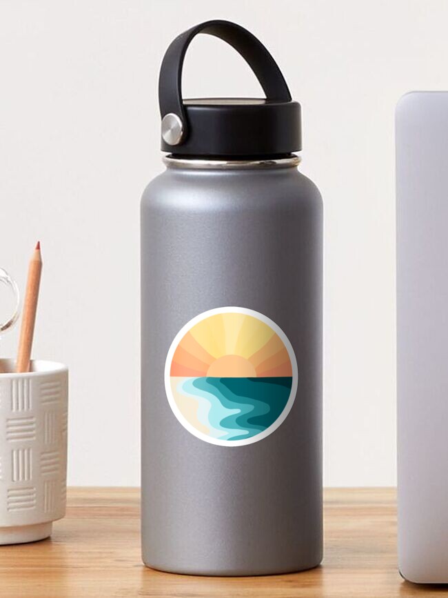 Thumbnail 1 of 3, Sticker, Beach Sunset designed and sold by Laurenkchung.