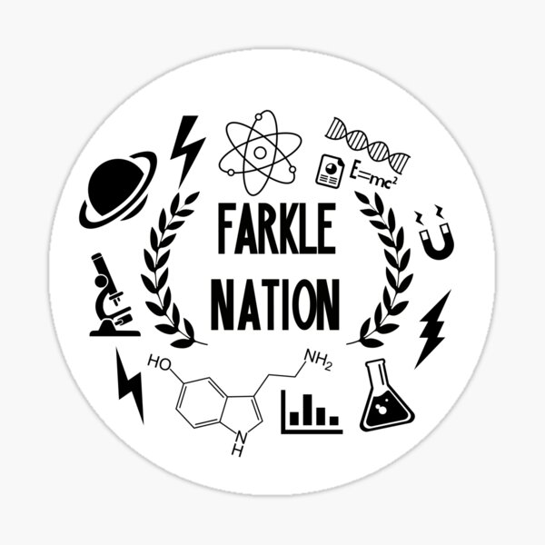 Farkle Nation Sticker By Stevienicks Redbubble